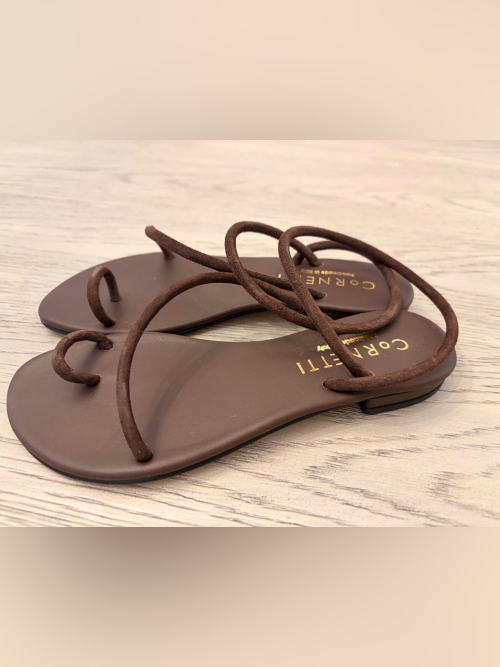 NWT CoRNETTI Romelide Sandal In Chocolate Size 36 (6) - Picture 3 of 11